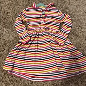 Mini Boden Multicolor Striped Kids Dress